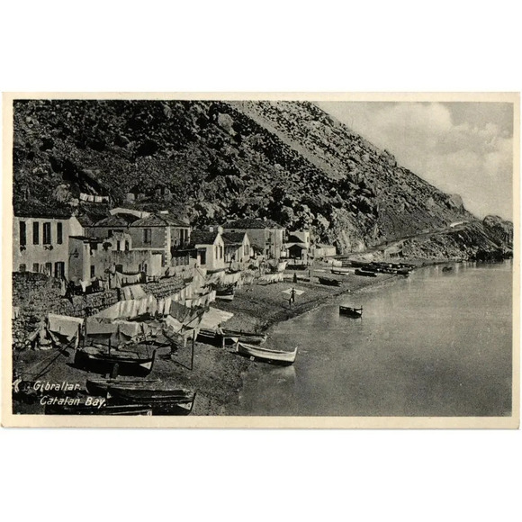 Gibraltar Catalan Bay Postcard - Picture 1 of 2